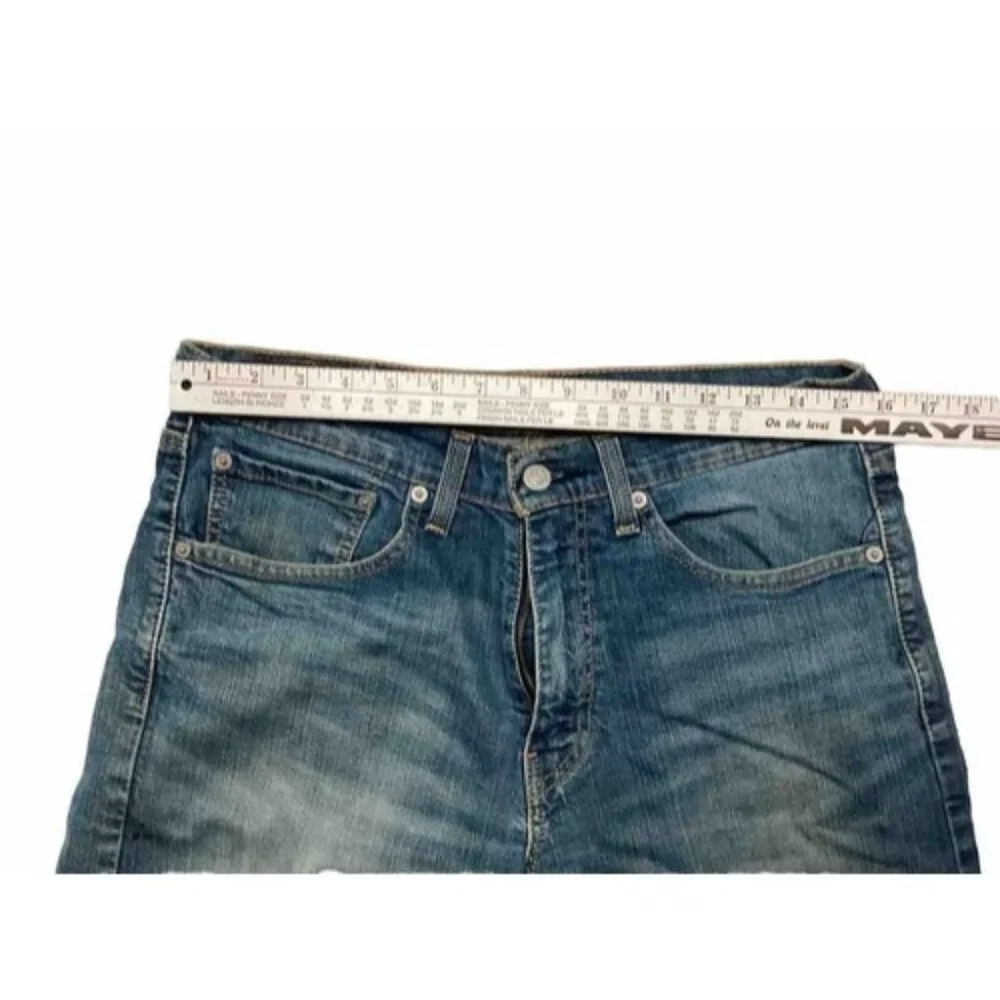 Levi's 505 Regular Fit Straight Leg Jeans Loose Fit Denim Men 31X30 Read - Picture 4 of 9